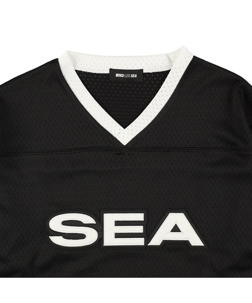 確実正規品　超希少品　WIND AND SEA ゲームシャツ Lサイズ WIND AND SEA（ウィンダンシー） tシャツ Satin Patch Game Shirt