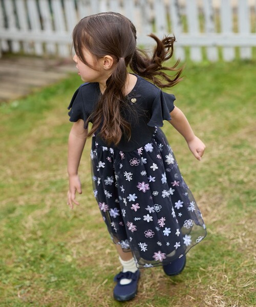 ANY（エニィ） ワンピース 刺繍チュールワンピース キッズ 子供服