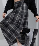 ロング スカート 「サイズあり」ウールライクヴ...の詳細画像2