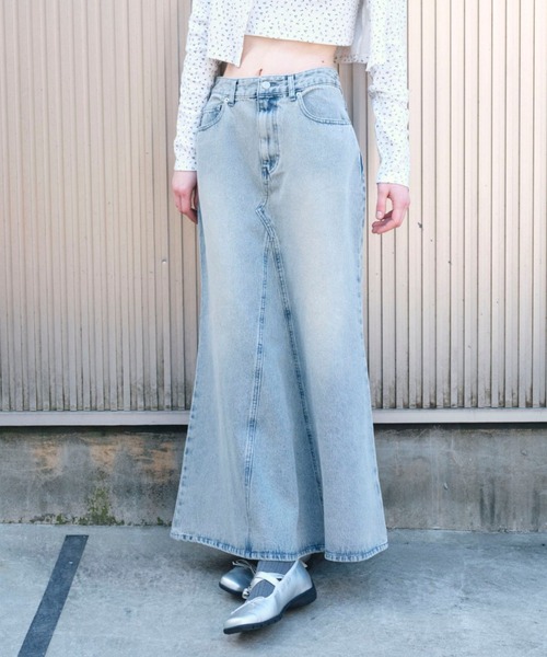 Heather デニムスカート Denim マーメイドロングスカート 319781