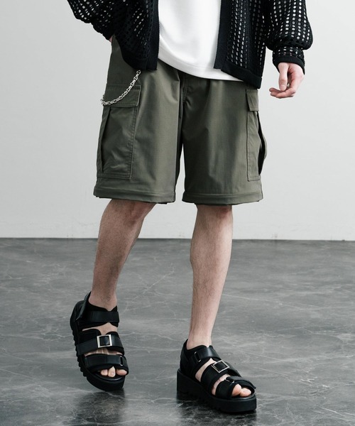 Rocky Monroe カーゴパンツ リップストップコンバーチブルワイド