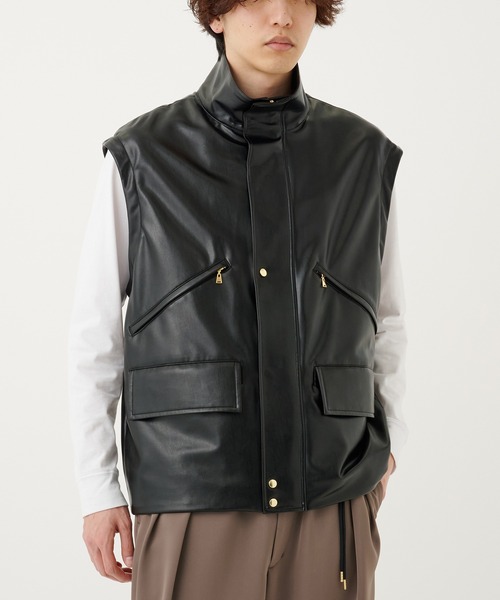 CULLNI（クルニ） ブルゾン アウター 別注 Faux Leather Blouson