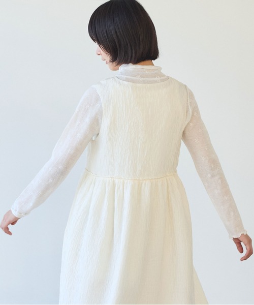 tシャツ hana×mesh ジャガード ハイネック長袖プルオーバー レディース bulle de savon tシャツ hana×mesh ジャガード ハイネック長袖