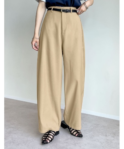 パンツ 「夏の体型カバーに」「低身長/高身長/大きいサイズ有」アンクルソフトカーブパンツ レディース | Re:EDIT | 11
