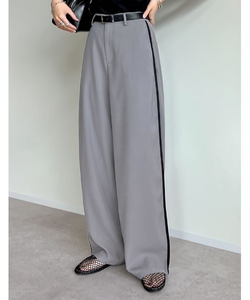 パンツ 「夏の体型カバーに」「低身長/高身長/大きいサイズ有」アンクルソフトカーブパンツ レディース | Re:EDIT | 05