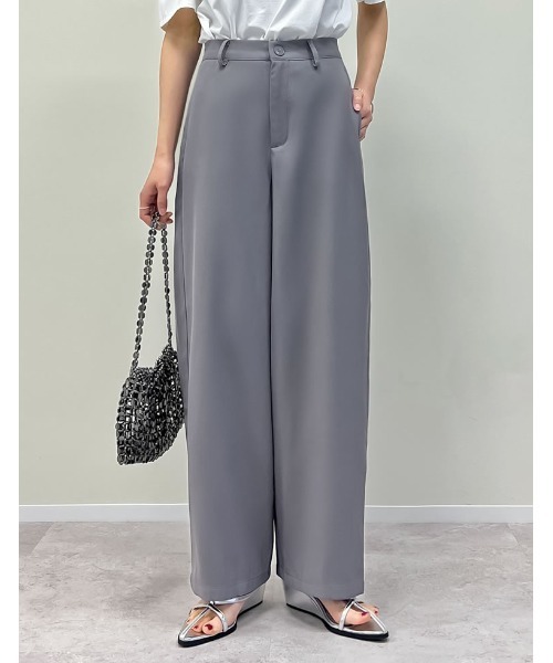 パンツ 「夏の体型カバーに」「低身長/高身長/大きいサイズ有」アンクルソフトカーブパンツ レディース | Re:EDIT | 27