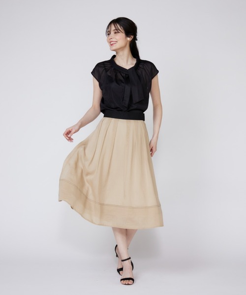 tシャツ アシンメトリーシアーカットソー レディース Maglie le cassetto tシャツ アシンメトリーシアーカットソー