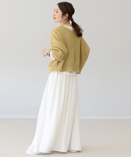 Aletta vita ニット セーター テープヤーン2WAYニットプルオーバー