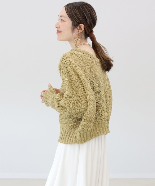 Aletta vita ニット セーター テープヤーン2WAYニットプルオーバー
