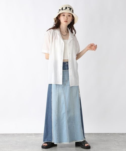 ブラウス シャツ サイドタックカイキンシャツ SS/455430 レディース | JEANASIS | 05