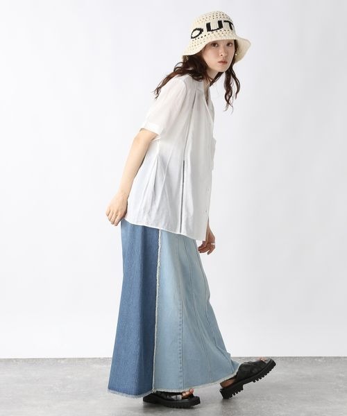 ブラウス シャツ サイドタックカイキンシャツ SS/455430 レディース | JEANASIS | 06