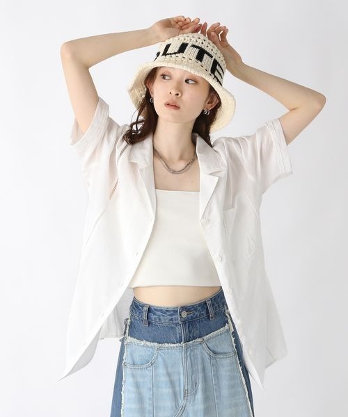 JEANASIS ブラウス シャツ サイドタックカイキンシャツ SS