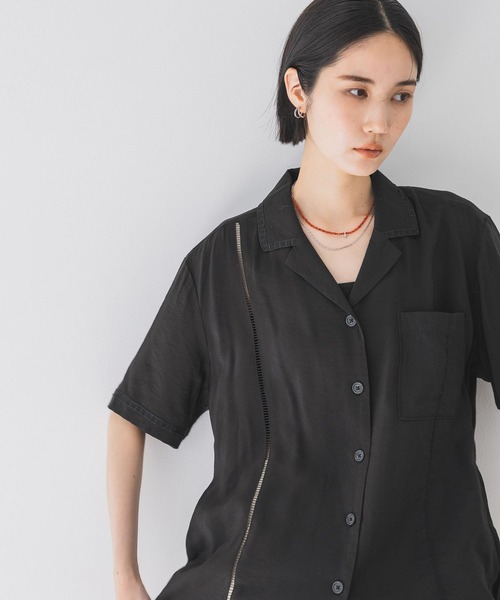 JEANASIS ブラウス シャツ サイドタックカイキンシャツ SS
