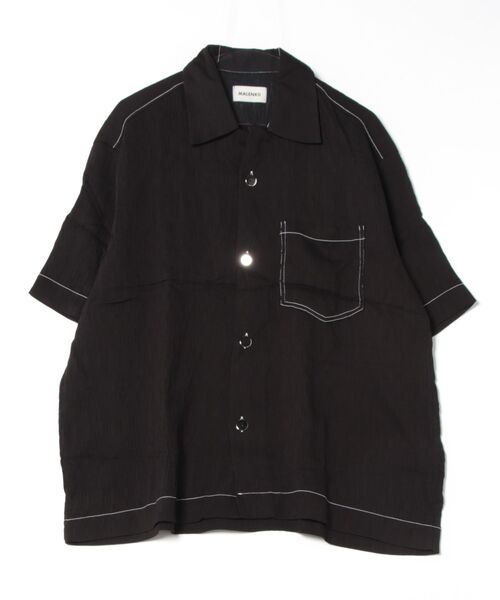 トップス yaco JICHODO】 44334 エコ製品制電半袖オープンシヤツ [春夏]通販ページ