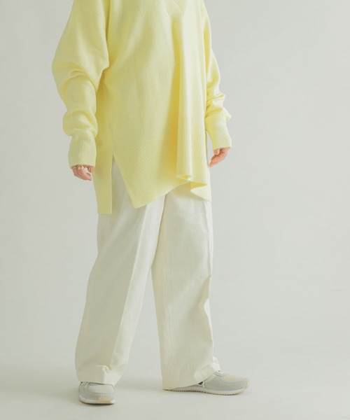 「FORK&SPOON」 コーデュロイパンツ 1 アイボリー レディース_画像9