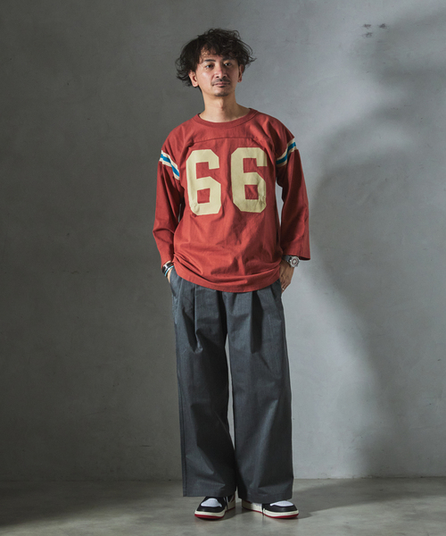 【完売size】MASON / メイソン 別注 フットボールTシャツ coen MASON（メイソン）別注フットボールロゴTシャツ