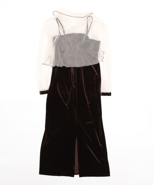 「PREFERIR」 「cleio」ホルターネックワンピース MEDIUM モカ レディース_画像2