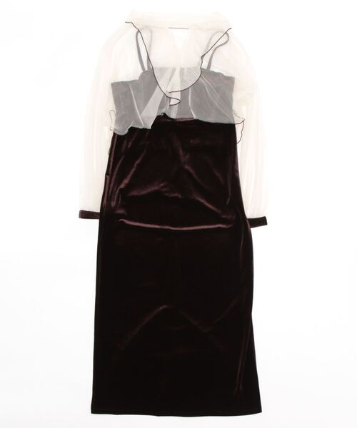 「PREFERIR」 「cleio」ホルターネックワンピース MEDIUM モカ レディース_画像4