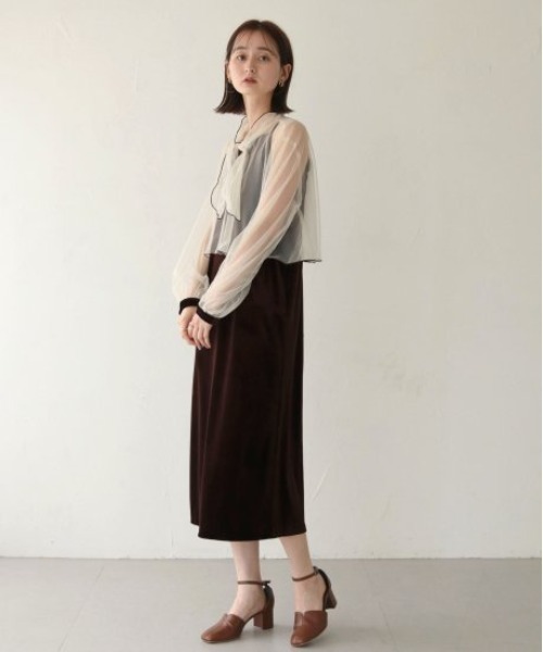 「PREFERIR」 「cleio」ホルターネックワンピース MEDIUM モカ レディース_画像6