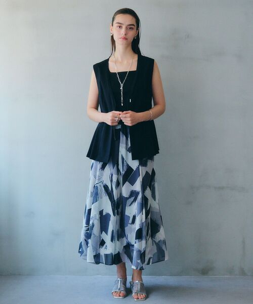 6（ロク）の「＜6(ROKU)＞KIKAGAKU PRINT SKIRT/スカート