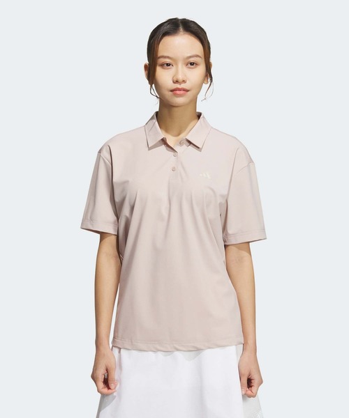 ポロシャツ ポロ アディゼロ バックプリント 半袖シャツ「adidas Golf/アディダスゴルフ」 レディース