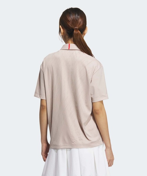 ポロシャツ ポロ アディゼロ バックプリント 半袖シャツ「adidas Golf/アディダスゴルフ」 レディース adidas ポロシャツ アディゼロ バックプリント 半袖シャツ