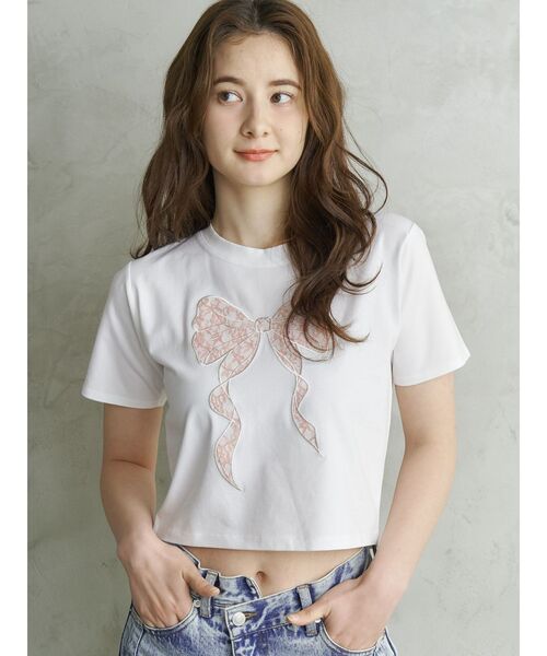 tシャツ RIBBON ASSORT TEE/リボンアソートTシャツ レディース