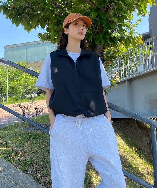 UNDERSTATEMENTs ベスト ジレ 「ユニセックス」ナイロンプル
