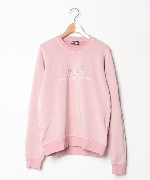 「DIESEL」 スウェットカットソー SMALL ピンク レディース