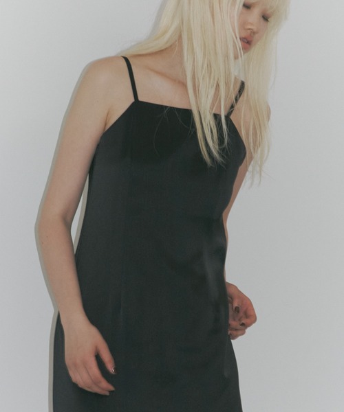 【ANDRESD】satin minimal dress /サテンミニマルドレス ANDRESD ドレス satin minimal dress / サテンミニマルドレス