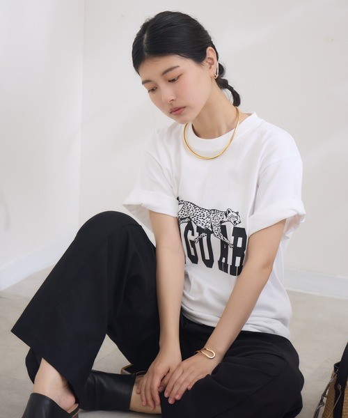 【MARGAUX VINTAGE】　ジャガーTシャツ　ブラック KATHARINE ROSS tシャツ 「KATHARINE ROSS」「margaux vintage