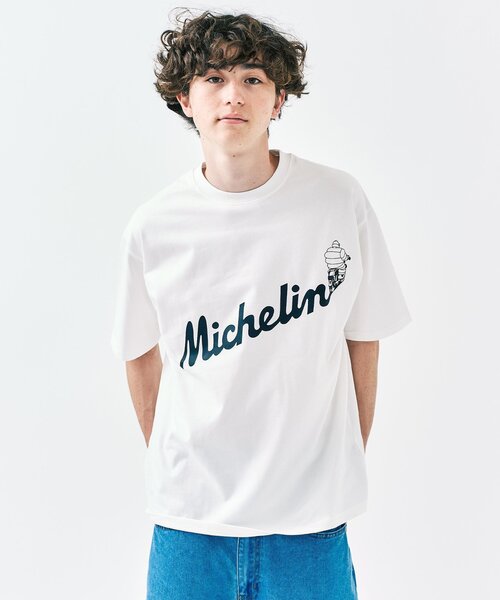 Ｔシャツ、パンツ 417 EDIFICE tシャツ Michelin × プリントTシャツ メンズ