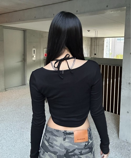 トップス T Kei KsG tシャツ クロップドムーンロゴトップス レディース : ZOZOTOWN