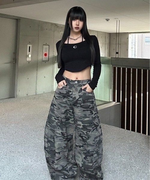 KsG tシャツ クロップドムーンロゴトップス レディース : ZOZOTOWN