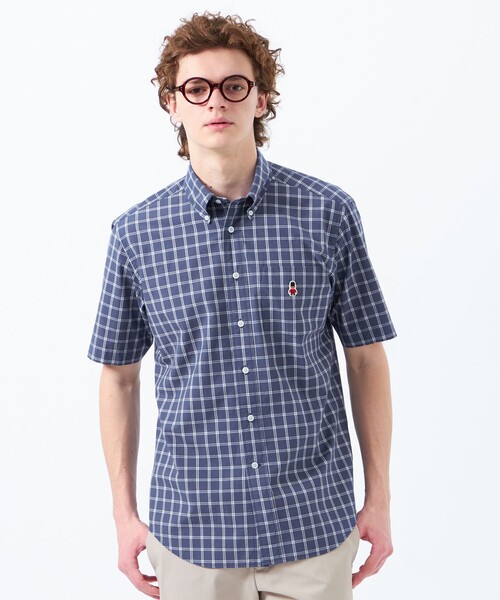 MACKINTOSH PHILOSOPHY シャツ バッキンガムベア 半袖ボタン