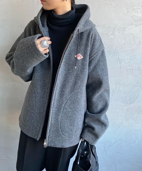 DANTON】ウールライトパイル ジップアップブルゾン MEN DANTON