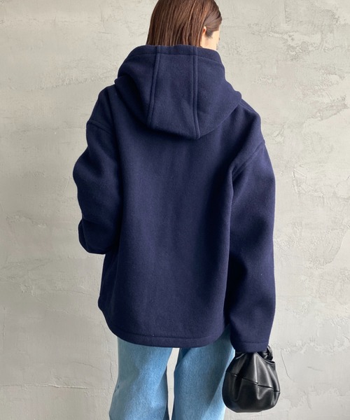 DANTON ネイビー フード付き ブルゾン Danton（ダントン） ジップアップブルゾン 40 グレー レディース