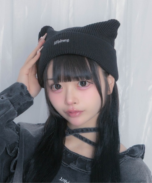 Whinny ニット帽 ニットキャップ レディース Whinny/くつろぎねこ