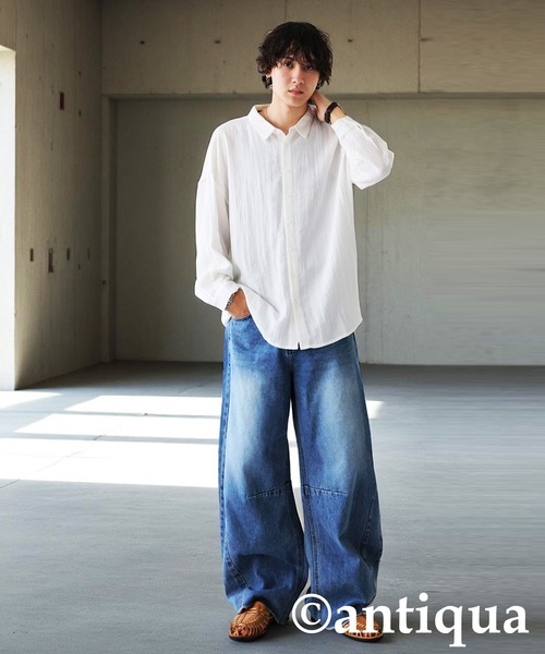 antiqua（アンティカ） ジーンズ デニム デニムパンツ フリンジカーブ