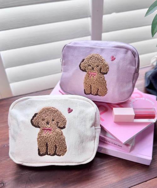 CALIFORNIA OUTFITTERS ポーチ 6A2 アニマル刺繍ポーチ