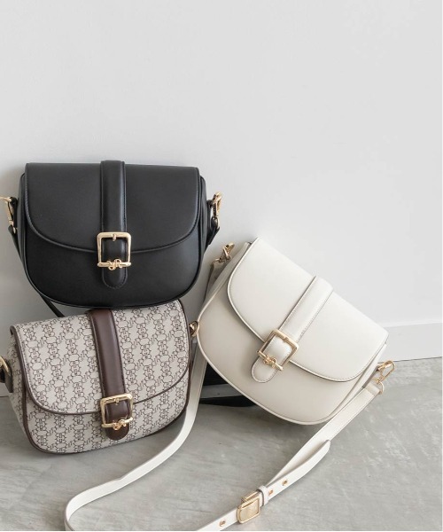 RANDA ショルダーバッグ RANDA ショルダーバッグ バッグ 2WAY モノグラムバックル