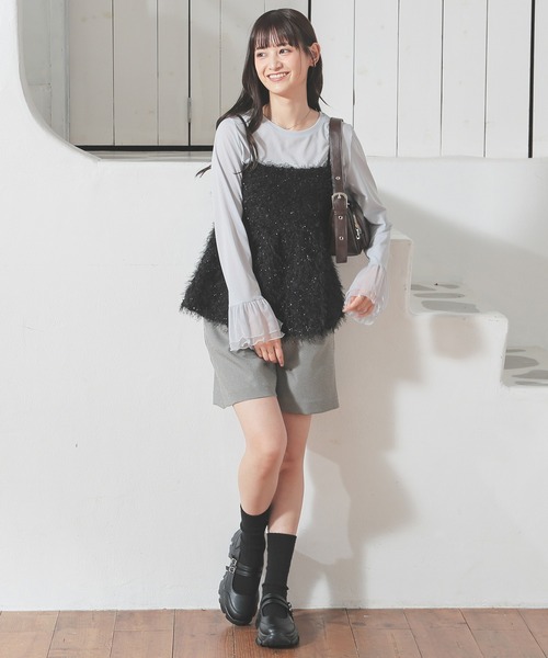 Honeys（ハニーズ） キャミソール フェザーキャミソール : ZOZOTOWN