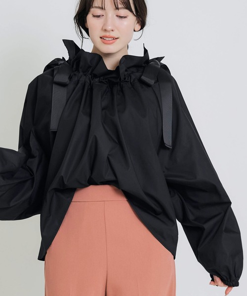 SNIDEL ダブルリボンチュニックシャツブラウス SNIDEL(スナイデル)の「ダブルリボンチュニックシャツブラウス」 - PARTE