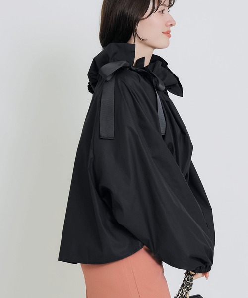 PICCIN PERLA ブラウス シャツ ダブルリボンザビエルブラウス