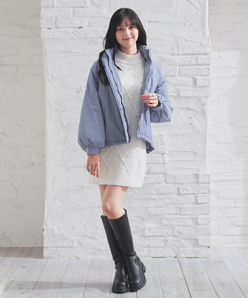 くうです☆パラスパレス新品高密度コンパクト馬布ピーチジップアップブルゾン くうです☆パラスパレス新品高密度コンパクト馬布ピーチジップアップ