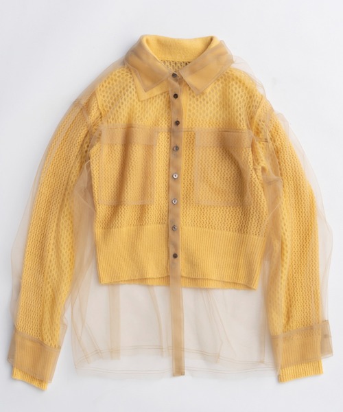 MAISON SPECIAL（メゾンスペシャル） カーディガン Tulle Shirt