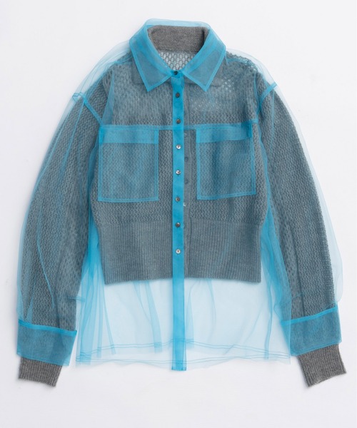 MAISON SPECIAL（メゾンスペシャル） カーディガン Tulle Shirt