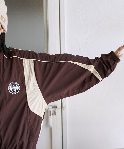 UMBRO ブラウン ナイロンジャンパー FREAK'S STORE ブルゾン ジャンバー UMBRO × STORE/アンブロ