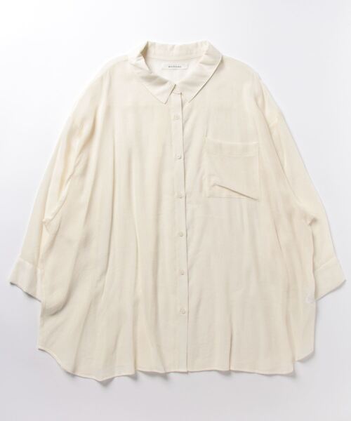 「archives」 ドルマンスリーブシャツ MEDIUM オレンジ レディース