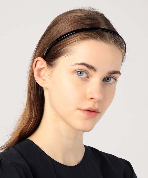 美品★ALEXANDRE DE PARIS★ベーシックシンプルカチューシャ黒 カチューシャ｜ALEXANDRE DE PARIS（アレクサンドル ドゥ パリ）